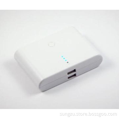High Capacity Dual USB Mobile Power Bank for iPad, iPhone, HTC